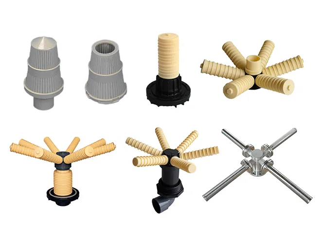 Water distributors of different types are displayed.