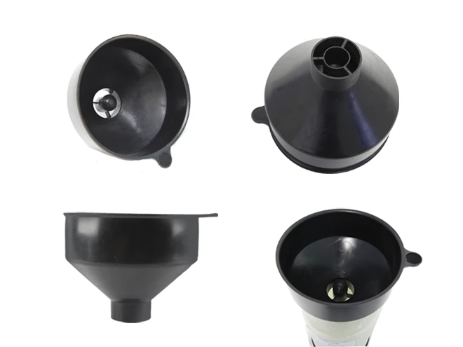 Four different view of PE funnel for FRP tanks